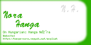 nora hanga business card